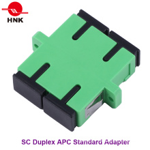 Sc Duplex Singlemode APC adaptateur fibre optique en plastique standard